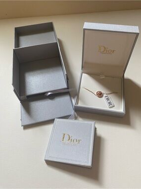Dior Rose Gold Star Medallion Necklace